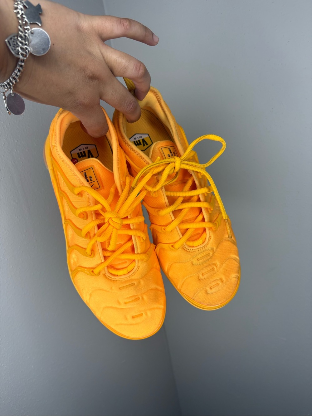 Nike Women's Bright Orange Lace-Up Sneakers
